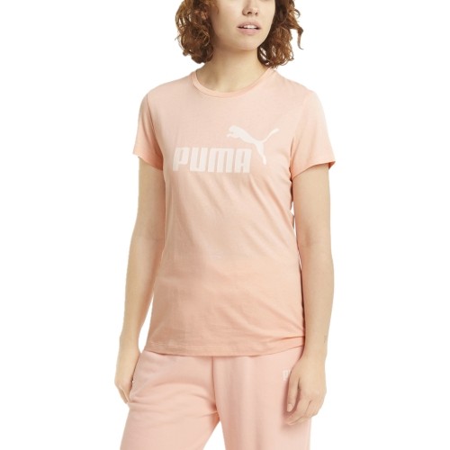 Puma Palaidinė Moterims Ess Logo Tee Peach