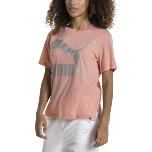 Puma Palaidinė Classics Logo Tee Pink