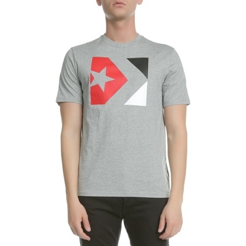 Converse Marškinėliai Star Chevron Tri Color Tee Grey