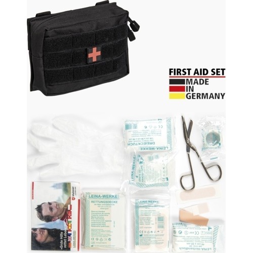 BLACK SMALL 25-PIECE FIRST AID SET LEINA