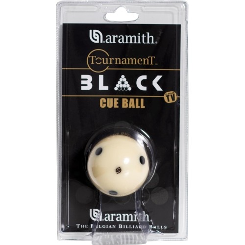 Aramith Tournament Black 6 dots cue ball