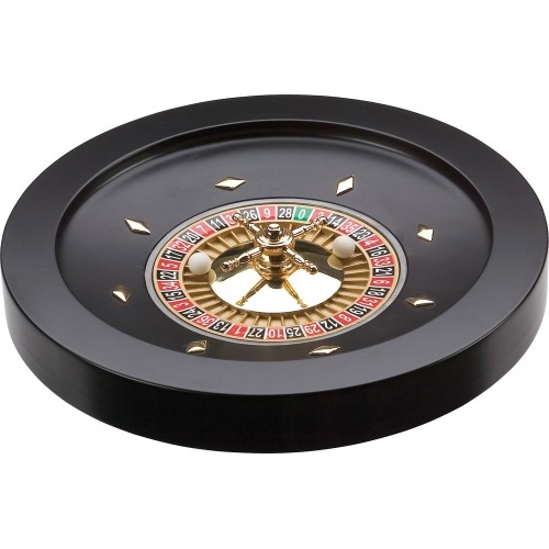 Roulette wheel black wood 36 cm