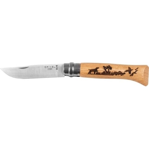 Nóż Opinel 8 inox dąb seria Animal - pies