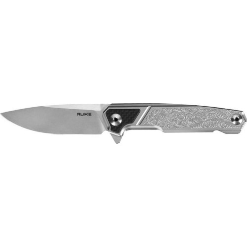 Ruike P875-SZ silver folding knife