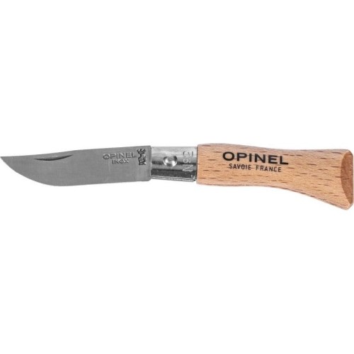 Opinel 02 inox beech knife