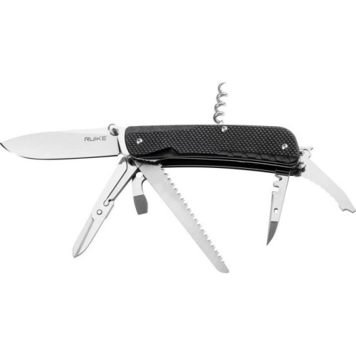 Pocket Knife Ruike LD42-B, Multifunctional, Black