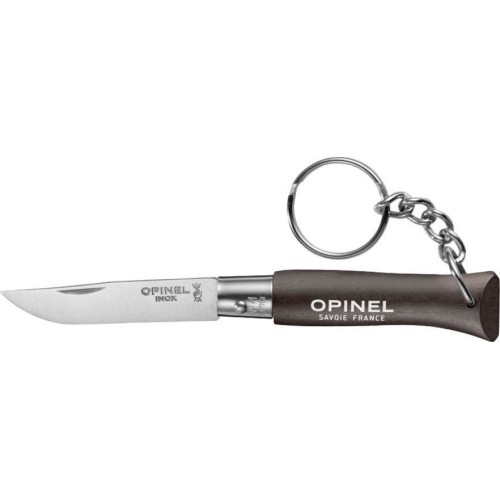 Knife Keychain Opinel Colorama 04 Inox Grab Black