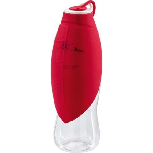 Silicone Bottle Hunter Letter 550ml, with a Bowl, Red