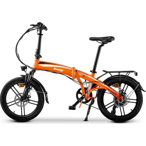 Electric bike Beaster BS29B, 250 W, 36 V, 8,8 Ah, orange, foldable