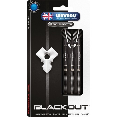 Rzutki Darty Winmau Blackout Steel Tip 26 g - stalowy grot