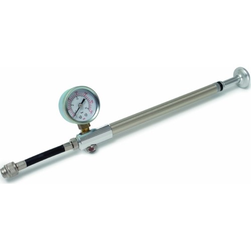 Pump for BONIN GIYO shock absorber with pressure gauge 20bar/300psi (silver)