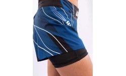 Damskie spodenki UFC Venum Authentic Fight Night - krótki krój - niebieskie