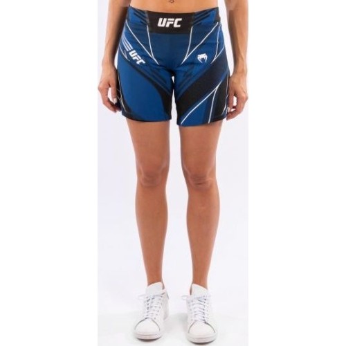 Damskie spodenki UFC Venum Authentic Fight Night - Long Fit - Niebieskie