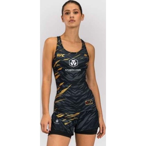 Koszulka UFC Fusion by Venum Authentic Fight Night Women's Fitted Tank With Shelf Bra - Champion