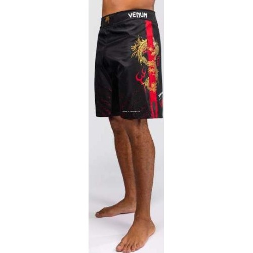 Venum x TEKKEN 8 - Marshall Law Fight Shorts - Black/Red/Gold