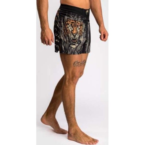 Venum Tiger Men's Fight Shorts - Black/Neon Orange