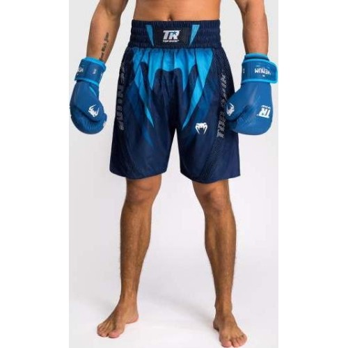 Venum X Top Rank Original Men's Boxing Shorts - Navy Blue