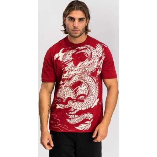 Venum Dragon’s Flight Men’s T-Shirt - Cherry Red/Cream White