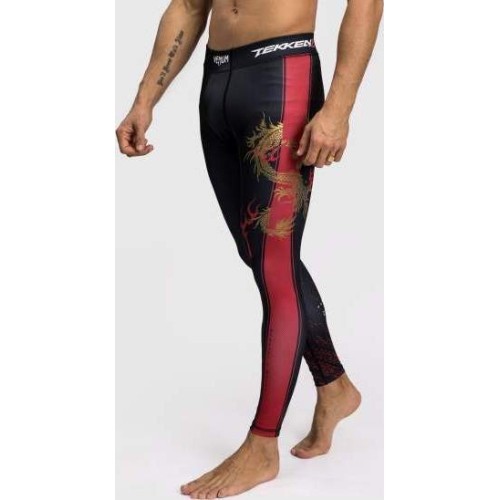 Venum x TEKKEN 8 - Marshall Law Spats - Black/Red/Gold