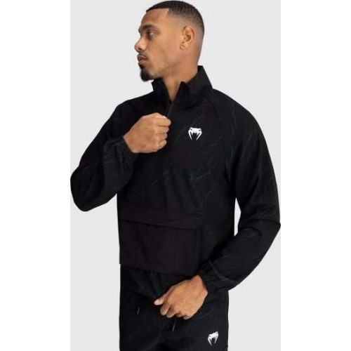 Venum Trooper Men's Half-Zip Jacket - Black/Forest Green