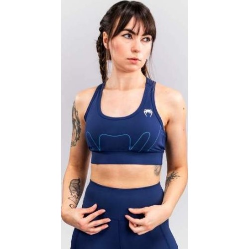 Venum X Top Rank Original Women's Sports Bra - Navy Blue