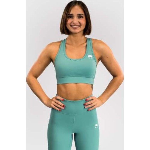 Venum Essential Women's Medium Impact Sports Bra - Aqua Green