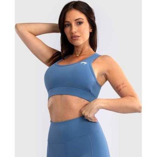 Venum Essential Women's Medium Impact Sports Bra - Storm Blue