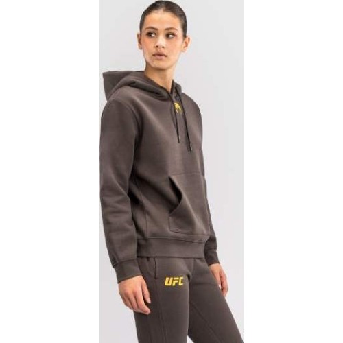 UFC Fusion by Venum Fight Week Women’s Pullover Hoodie - Solid Earthen Brown