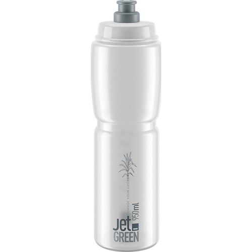 Elite Bottle Jet Green Clear Grey Logo 950ml