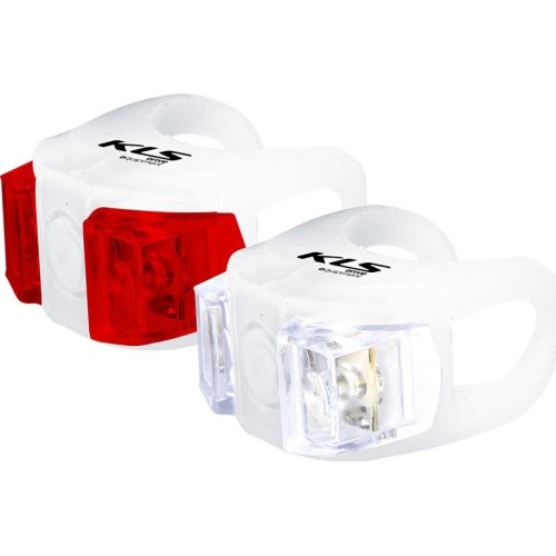 KLS Twins headlight set with batteries (white)