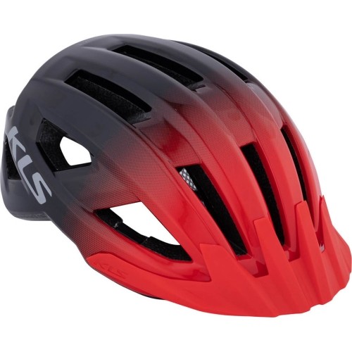 Kask KLS Daze 022, M/L 55-58 cm (czarny/czerwony)