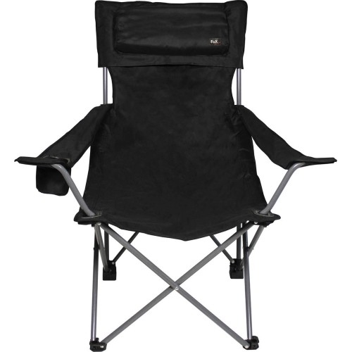 Krzesło składane FoxOutdoor Deluxe, czarne