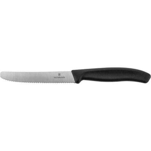 Tomato Knife Victorinox 6.7833, Serrated, 11cm, Black