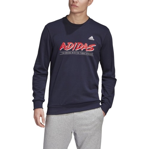 Adidas Džemperis Vyrams Mhs Gfx Q3 Crew Blue