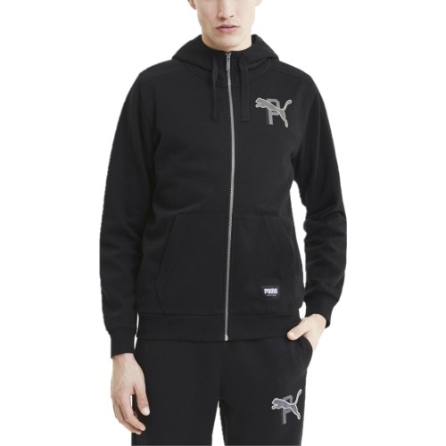 Puma Džemperis Vyrams Athletics FZ Hood Black