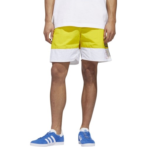 Adidas Originals Šortai Vyrams Freestyle Shorts Yellow White