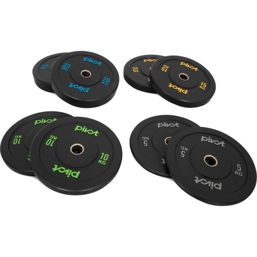 Pivot Fitness Pro Training Bumper Plates Combi Set 100 kg