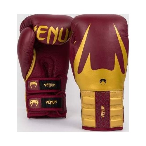 Venum Reverso Boxing Gloves - Cherry Red / Gold