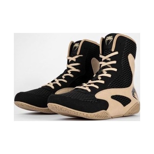 Venum Contender Boxing Shoes - Black/Sand