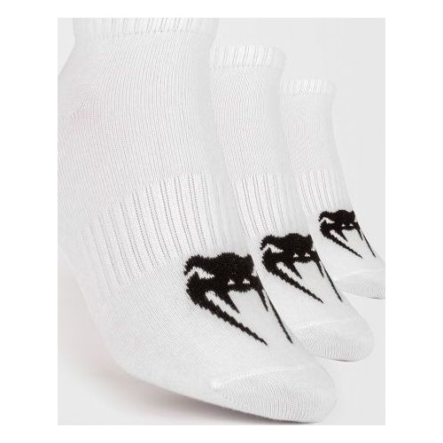 Venum Classic Footlet Sock - set of 3 - White/Black