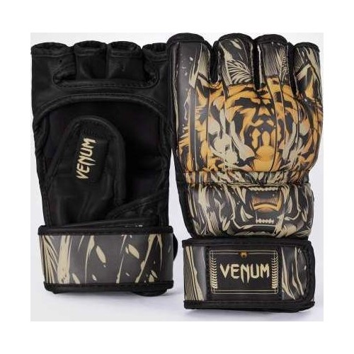 Venum Tiger MMA Gloves - Black/Neon Orange