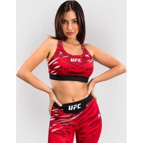 Damski biustonosz sportowy UFC Fusion by Venum Authentic Fight Night - czerwony