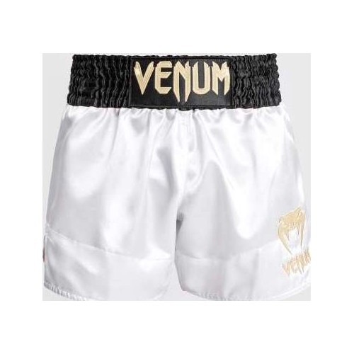 Venum Classic Muay Thai Short - biały/złoty/czarny