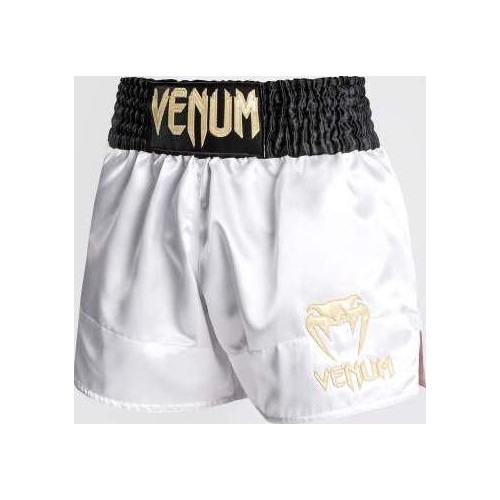 Venum Classic Muay Thai Short - biały/złoty/czarny