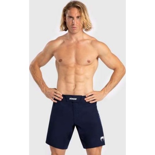 Venum Tempest Men's Fight Shorts - Navy Blue/Blue