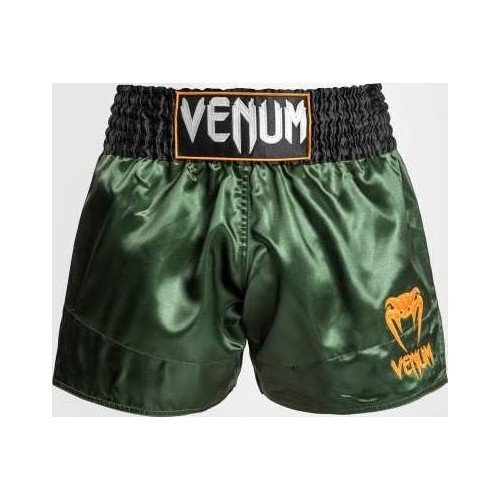 Venum Classic Muay Thai Short - zielony/czarny/złoty