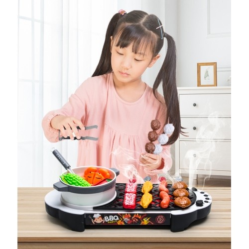 Mini Grill z akcesoriami kuchennymi dla dzieci EcoToys 