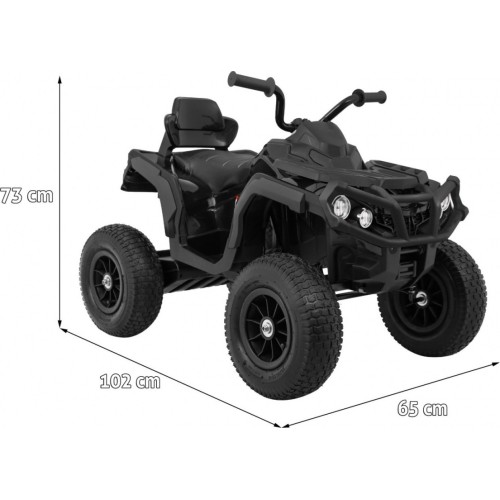 Quad ATV Vehicle Inflatable Wheels Black-Green