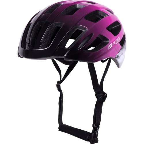 Kask FORCE HAWK, L-XL 58 - 63 cm, (czarny/różowy)