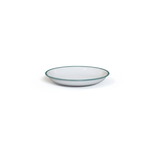 Enamel Plate Origin Outdoors Ocean Deep, 20cm, White